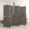 6-Panel Room Divider Anthracite 118.1"x86.6" Fabric