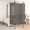 4-Panel Room Divider Anthracite 63"x78.7" Fabric