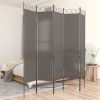 5-Panel Room Divider Anthracite 78.7"x78.7" Fabric