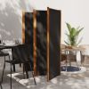 5-Panel Room Divider Black 137.8"x70.9"