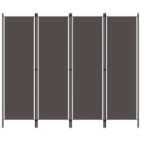 4-Panel Room Divider Anthracite 78.7"x70.9"