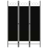 3-Panel Room Divider Black 47.2"x70.9"