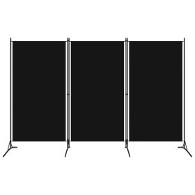 3-Panel Room Divider Black 102.4"x70.9"