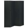 4-Panel Room Divider Black 63"x70.9" Steel