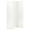 3-Panel Room Divider White 47.2"x70.9" Steel