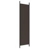 3-Panel Room Divider Brown 59.1"x78.7" Fabric