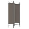 4-Panel Room Divider Anthracite 63"x78.7" Fabric