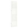 3-Panel Room Divider White 47.2"x70.9" Steel