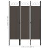 3-Panel Room Divider Anthracite 47.2"x70.9"