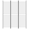 3-Panel Room Divider White 59.1"x70.9" Fabric