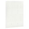 3-Panel Room Divider White 47.2"x70.9" Steel