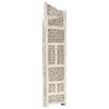 Hand carved 4-Panel Room Divider White 63"x65" Solid Mango Wood