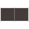 2-Panel Room Divider Brown 137"x70.9" Fabric