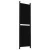 5-Panel Room Divider Black 98.4"x70.9" Fabric