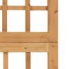 4-Panel Room Divider/Trellis Solid Fir Wood 63.4"x70.9"