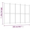 5-Panel Room Divider Black 98.4"x70.9" Fabric