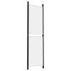 4-Panel Room Divider White 78.7"x70.9" Fabric