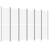 6-Panel Room Divider White 118.1"x78.7" Fabric