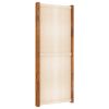 5-Panel Room Divider Cream White 137.8"x70.9"