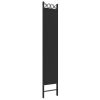 4-Panel Room Divider Black 63"x86.6" Fabric