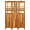 3-Panel Room Divider 47.8"x0.8"x70.9" Solid Wood Acacia