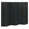 6-Panel Room Dividers 2 pcs Black 94.5"x70.9" Steel