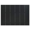 6-Panel Room Dividers 2 pcs Black 94.5"x70.9" Steel