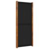 5-Panel Room Divider Black 137.8"x70.9"