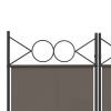 3-Panel Room Divider Anthracite 47.2"x78.7" Fabric