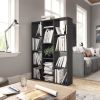 Room Divider/Book Cabinet High Gloss Gray 39.4"x9.4"x55.1" Engineered Wood