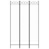 3-Panel Room Divider White 47.2"x78.7" Fabric