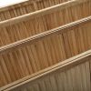 Sycamore wood 8 Panel Screen Folding Louvered Room Divider - light burn XH