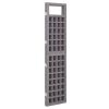 4-Panel Room Divider/Trellis Solid Fir Wood Gray 63.4"x70.9"