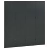 4-Panel Room Dividers 2 pcs Anthracite 63"x70.9" Steel