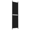 3-Panel Room Divider Black 59.1"x78.7" Fabric