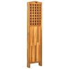 4-Panel Room Divider 63.4"x0.8"x66.9" Solid Acacia Wood