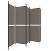 5-Panel Room Divider Anthracite 98.4"x78.7" Fabric