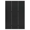 3-Panel Room Divider Black 47.2"x70.9" Steel