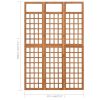 3-Panel Room Divider/Trellis Solid Fir Wood 47.6"x71.1"