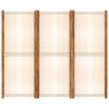 3-Panel Room Divider Cream White 82.7"x70.9"