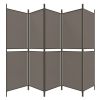 5-Panel Room Divider Anthracite 98.4"x78.7" Fabric