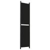 6-Panel Room Divider Black 118.1"x86.6" Fabric