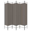 6-Panel Room Divider Anthracite 94.5"x78.7" Fabric