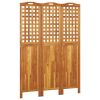 3-Panel Room Divider 47.8"x0.8"x70.9" Solid Wood Acacia