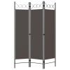 3-Panel Room Divider Anthracite 47.2"x70.9"