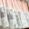 Pink/Lace - Short Kitchen Curtain Half Window Curtain Cafe Curtain Tier Curtain