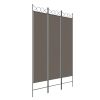 3-Panel Room Divider Anthracite 47.2"x78.7" Fabric