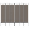 6-Panel Room Divider Anthracite 94.5"x78.7" Fabric