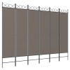 6-Panel Room Divider Anthracite 94.5"x78.7" Fabric