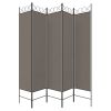 5-Panel Room Divider Anthracite 78.7"x78.7" Fabric